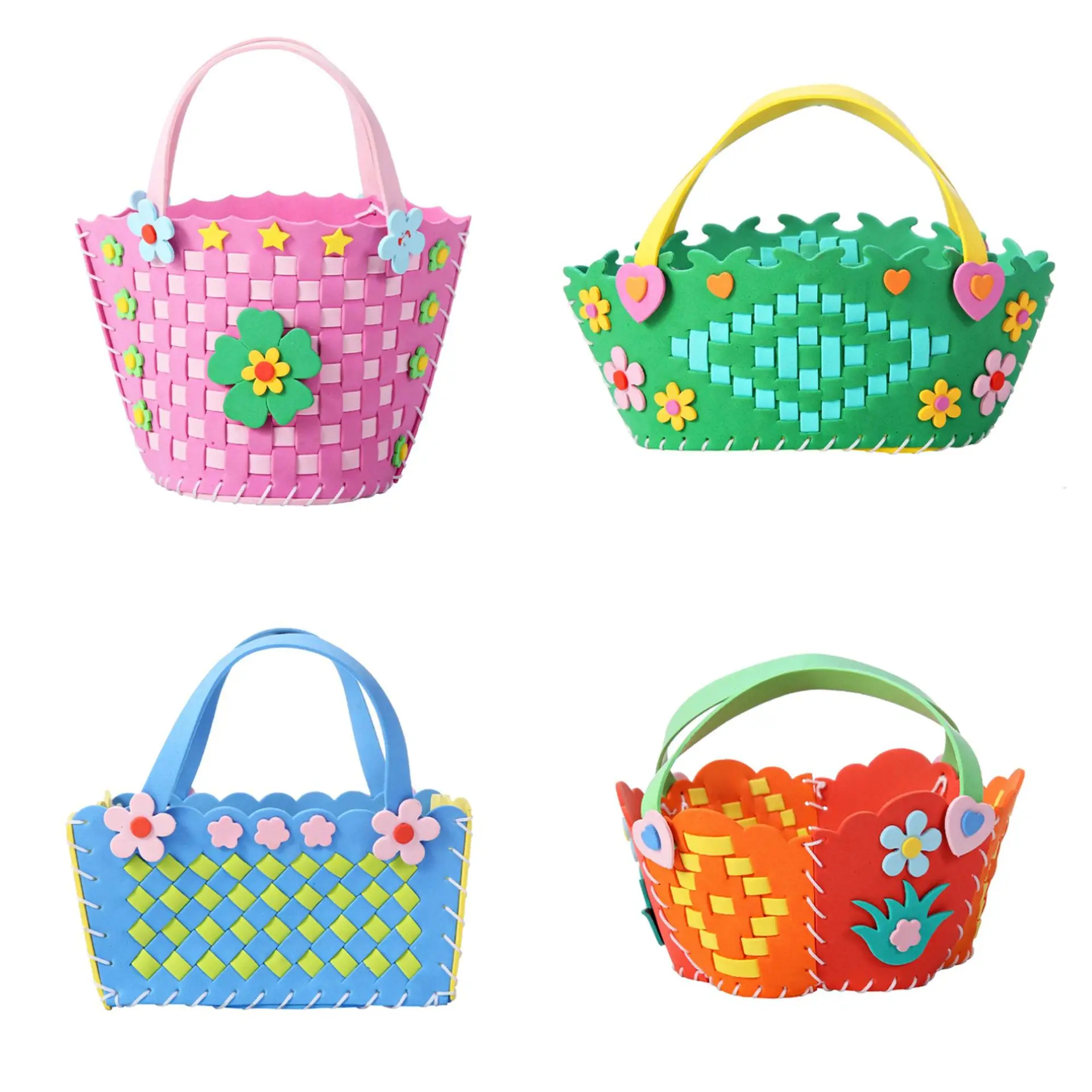 Children's Cartoon Basket with Orange Handle - Image 10