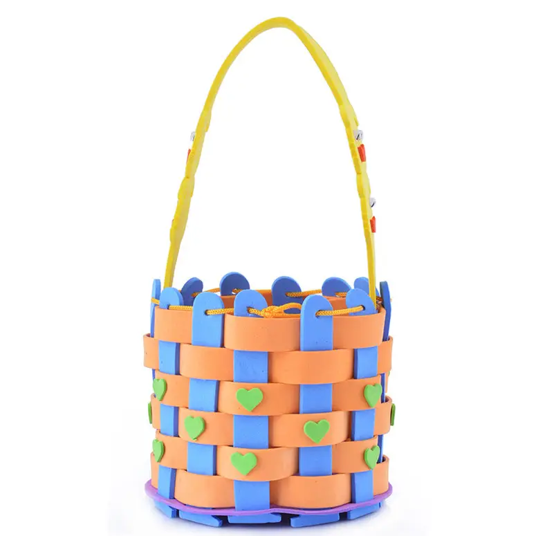 Children's Cartoon Basket with Orange Handle - Image 3
