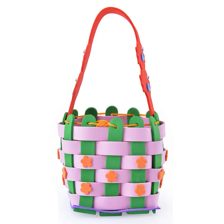 Children's Cartoon Basket with Orange Handle - Image 4