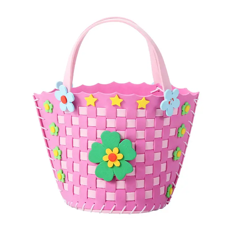 Children's Cartoon Basket with Orange Handle - Image 6