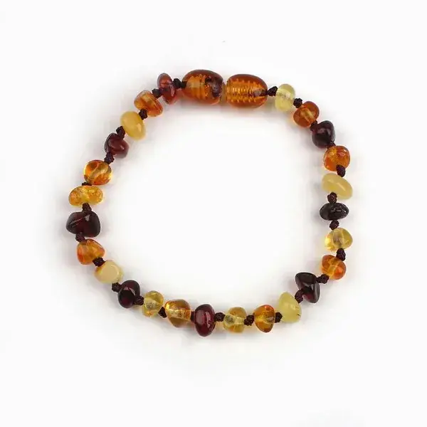 Amber Beaded Bracelet Irregular Shape Baltic Sea Baby - Image 3