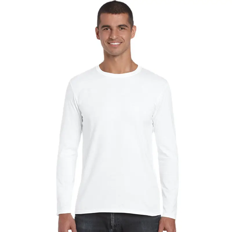 Men's Black Long Sleeve Gildan T-Shirt - Image 15