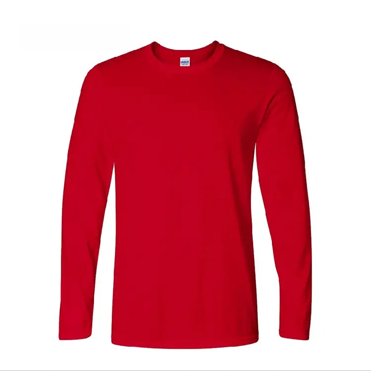 Men's Black Long Sleeve Gildan T-Shirt - Image 7