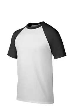Men Pure Cotton Raglan Sleeve T-Shirt 5 Colors - Image 2