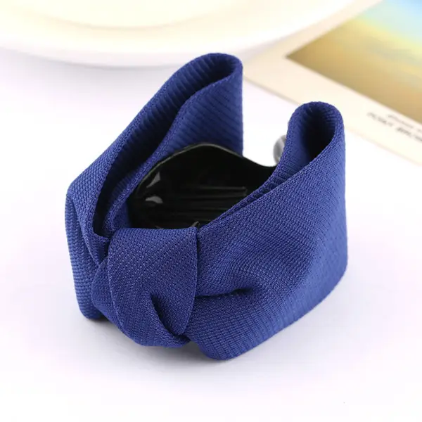 Korean Style Hair Clips - Blue, Black, Maroon Small Bow Clips — feature 8
