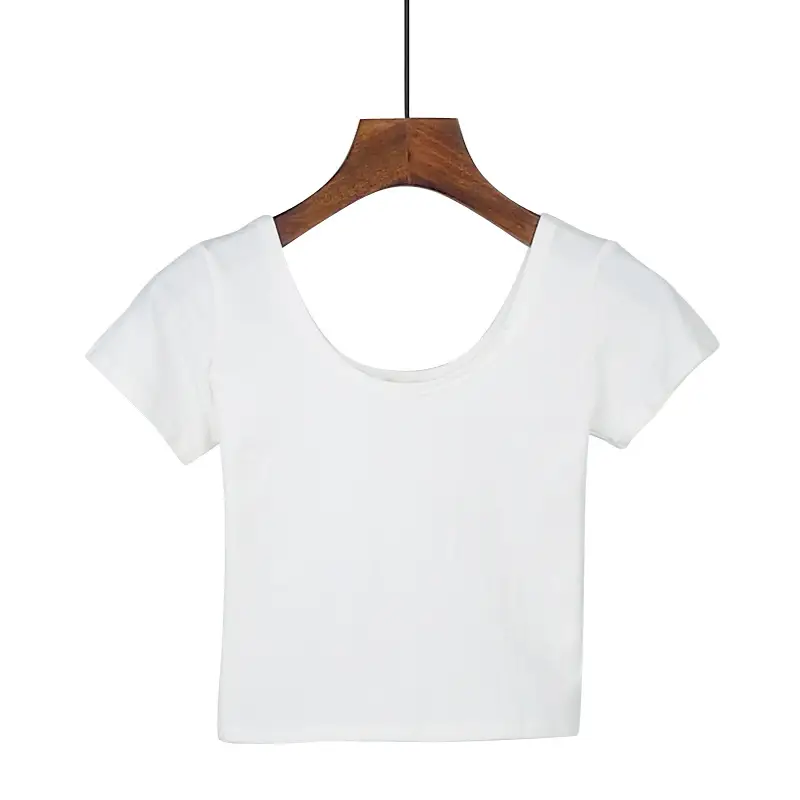 Korean Style Yellow Navel Baring T-Shirt - Image 5