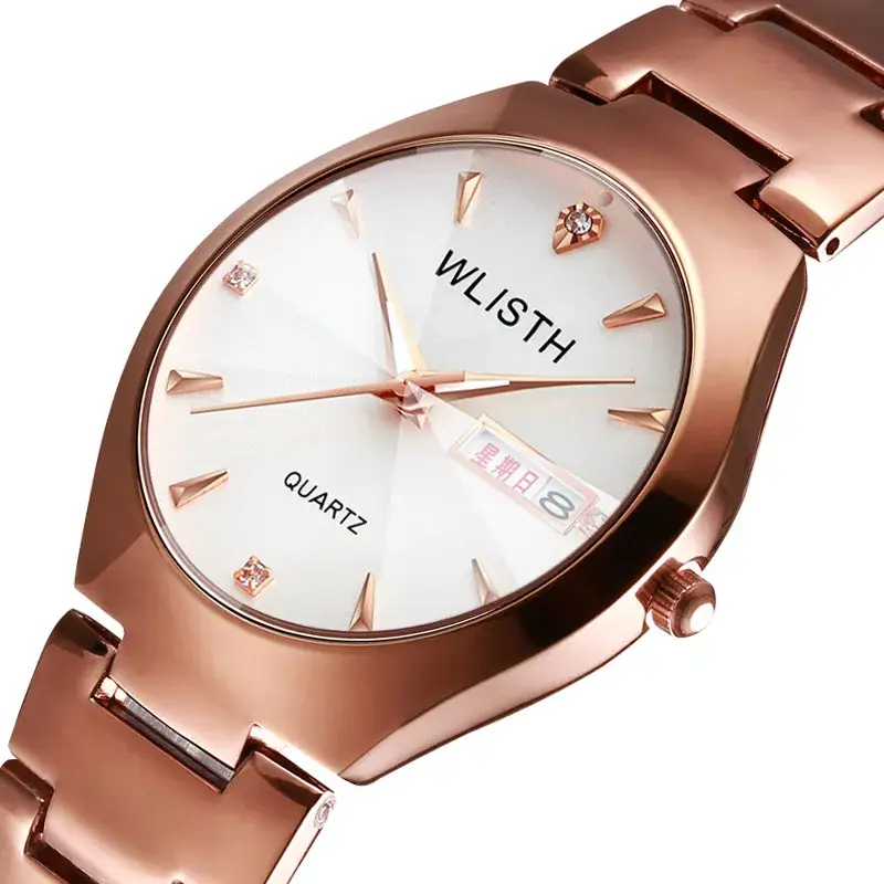 Rose gold white male 3#