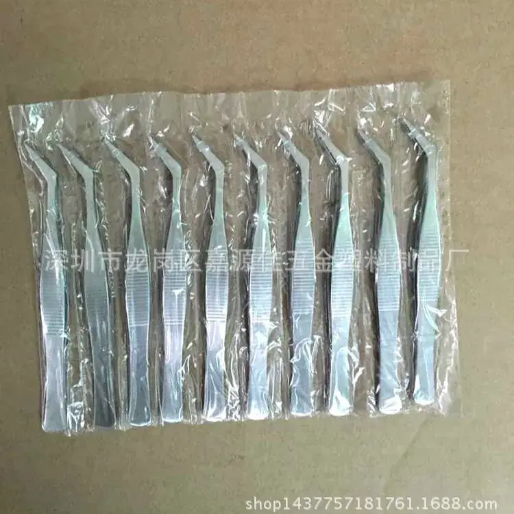 Stainless Steel 4-Piece Tweezers Set for DIY Repair