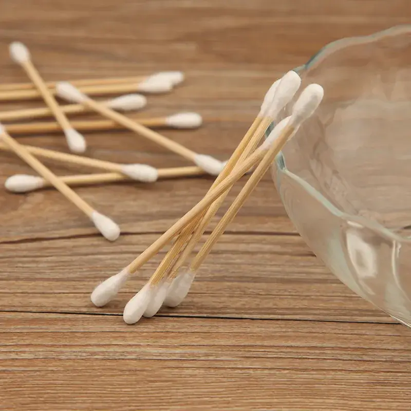 Sanitary Wooden Swabs 30-Pack Beauty Cleaning Set - Image 4