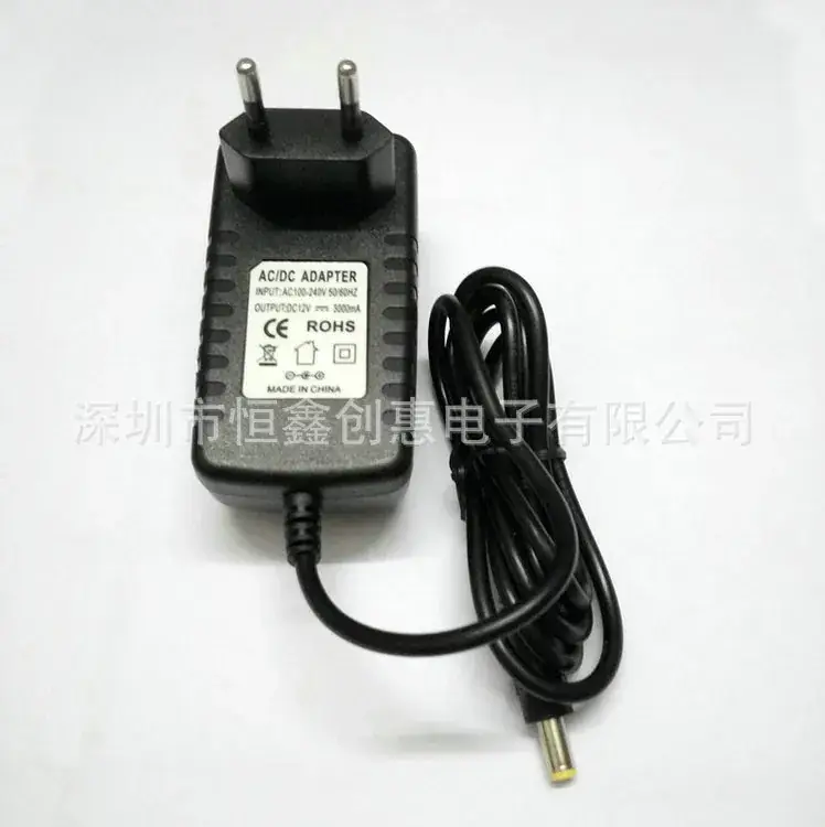 12V3A Black Rubber Power Adapter for Devices - Image 4