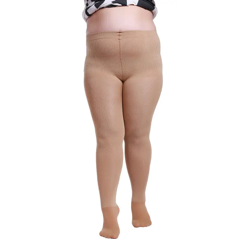 Black High Heel Plus Fat Leggings Socks Wholesale - Image 7