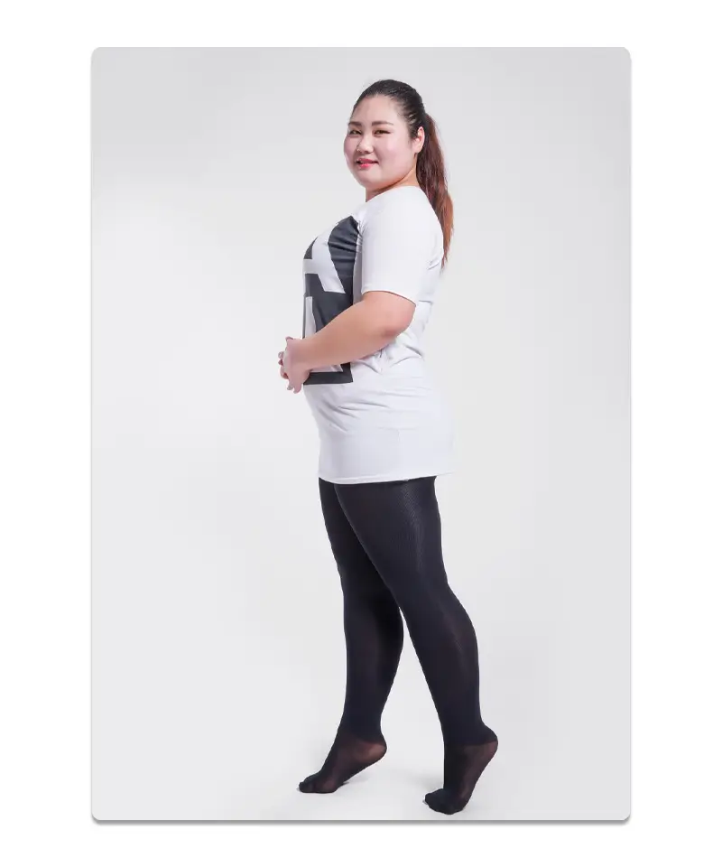 Black High Heel Plus Fat Leggings Socks Wholesale — feature 15
