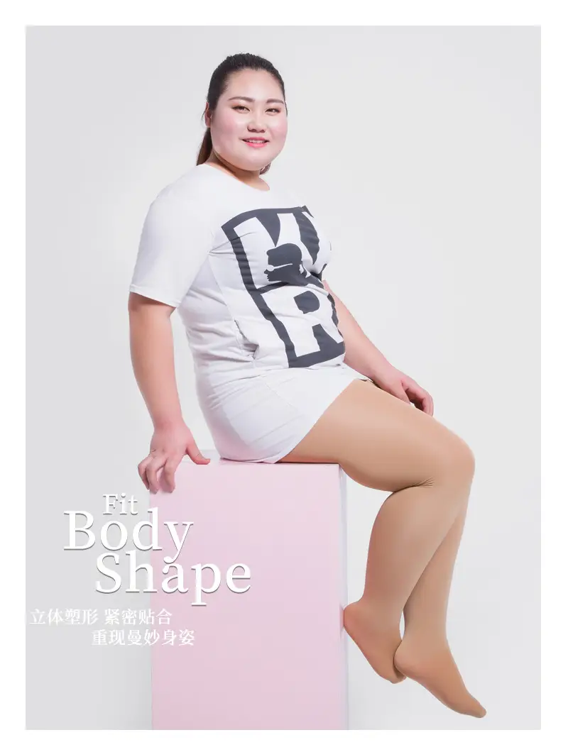 Black High Heel Plus Fat Leggings Socks Wholesale — feature 5