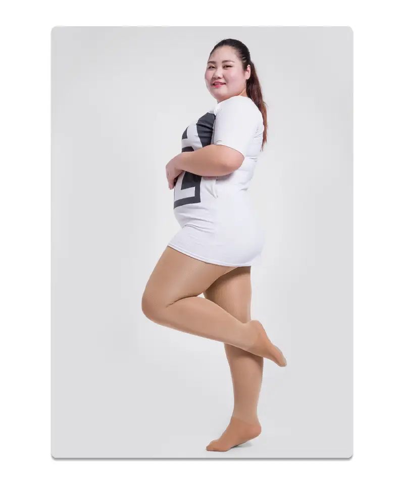 Black High Heel Plus Fat Leggings Socks Wholesale — feature 7