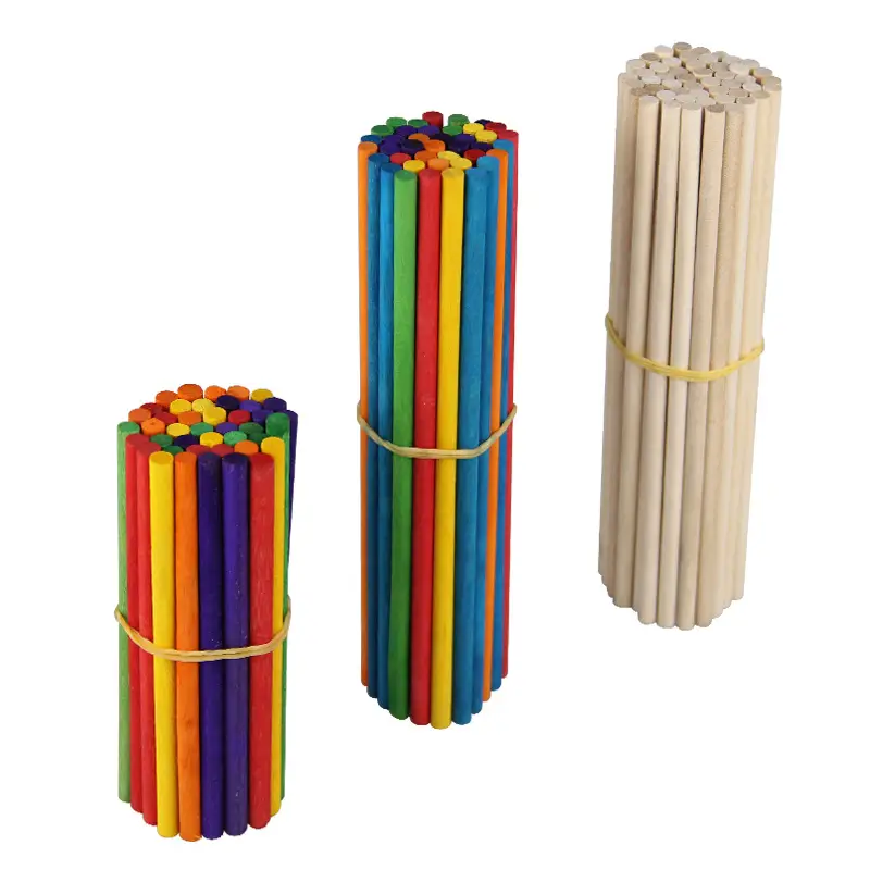 Natural Color Wooden Ice Cream Stick Craft Tools - Image 4