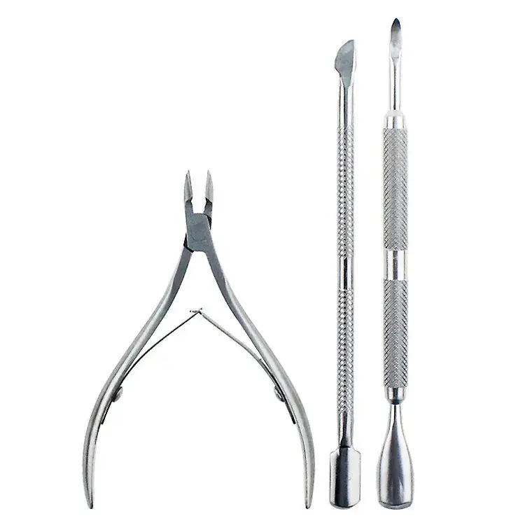 Stainless Steel Cuticle Nippers & Pusher Set - Image 5