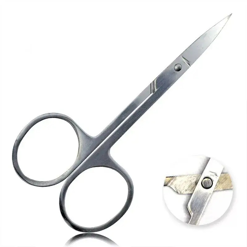 Precision Nail Art Eyebrow Scissors Stainless Steel - Image 3