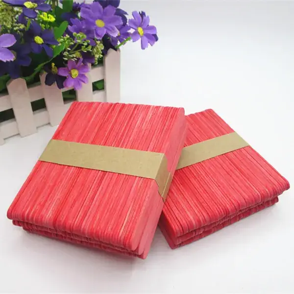 Spliced Wooden Stick Toys 114*10*2 Ice Cream Stick Round Wooden Stick Small Wooden Stick Handmade Splicing Wholesale Creative