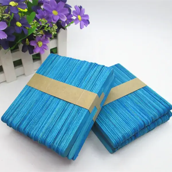 Spliced Wooden Stick Toys 114*10*2 Ice Cream Stick Round Wooden Stick Small Wooden Stick Handmade Splicing Wholesale Creative