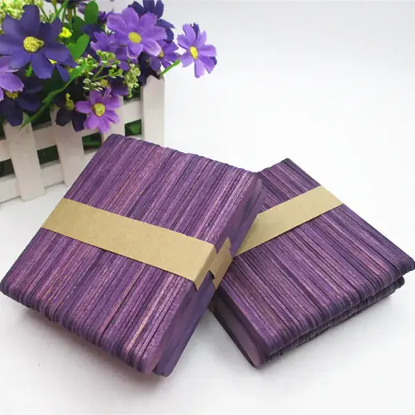 Spliced Wooden Stick Toys 114*10*2 Ice Cream Stick Round Wooden Stick Small Wooden Stick Handmade Splicing Wholesale Creative