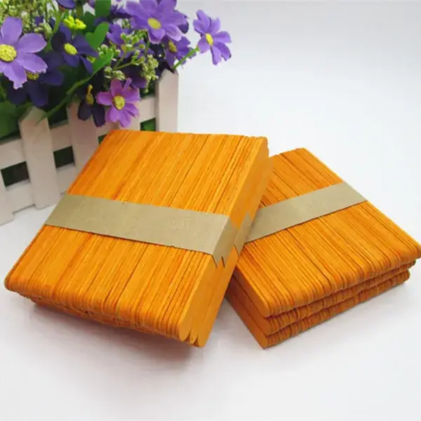 Spliced Wooden Stick Toys 114*10*2 Ice Cream Stick Round Wooden Stick Small Wooden Stick Handmade Splicing Wholesale Creative
