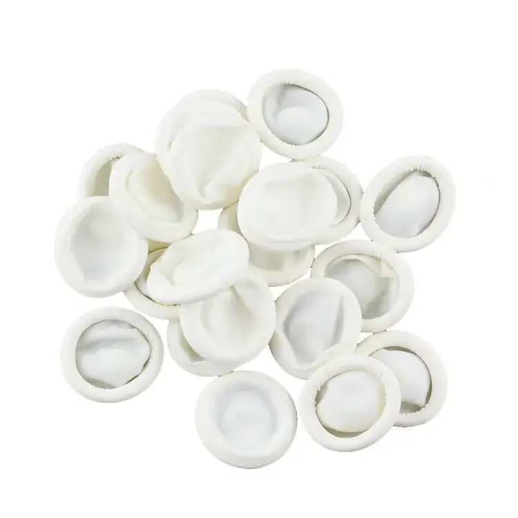 White Latex Finger Gloves Set Disposable Rubber - Image 5