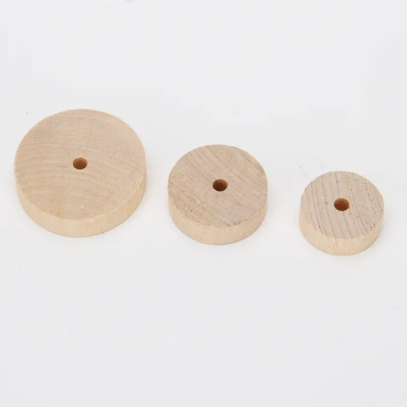 Small Round Wood Wheels for DIY Building Toy - Image 4