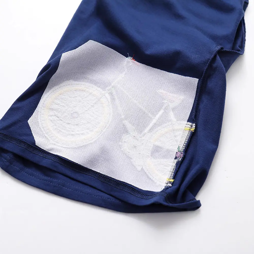 Blue Cotton Short-Sleeve T-Shirt for Boys - Image 5