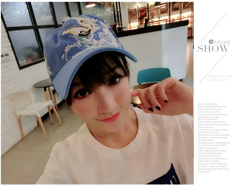 Women Butterfly Embroidered Cap Summer Hat — feature 20