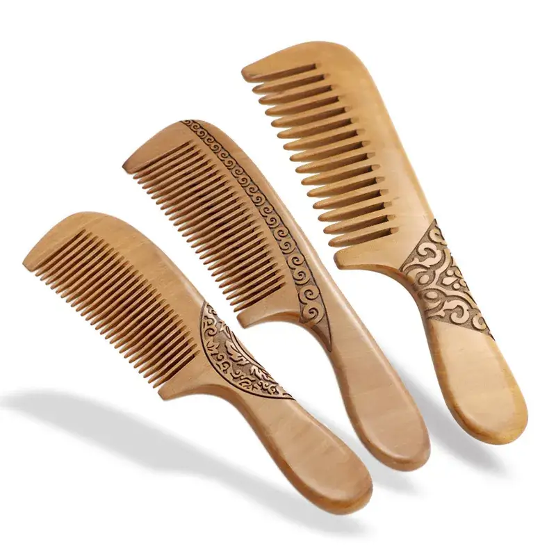 Wholesale Solid Wood Carved Comb for Hair - Image 6