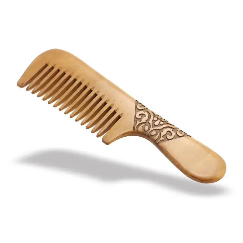 Wholesale Solid Wood Carved Comb for Hair - Image 3