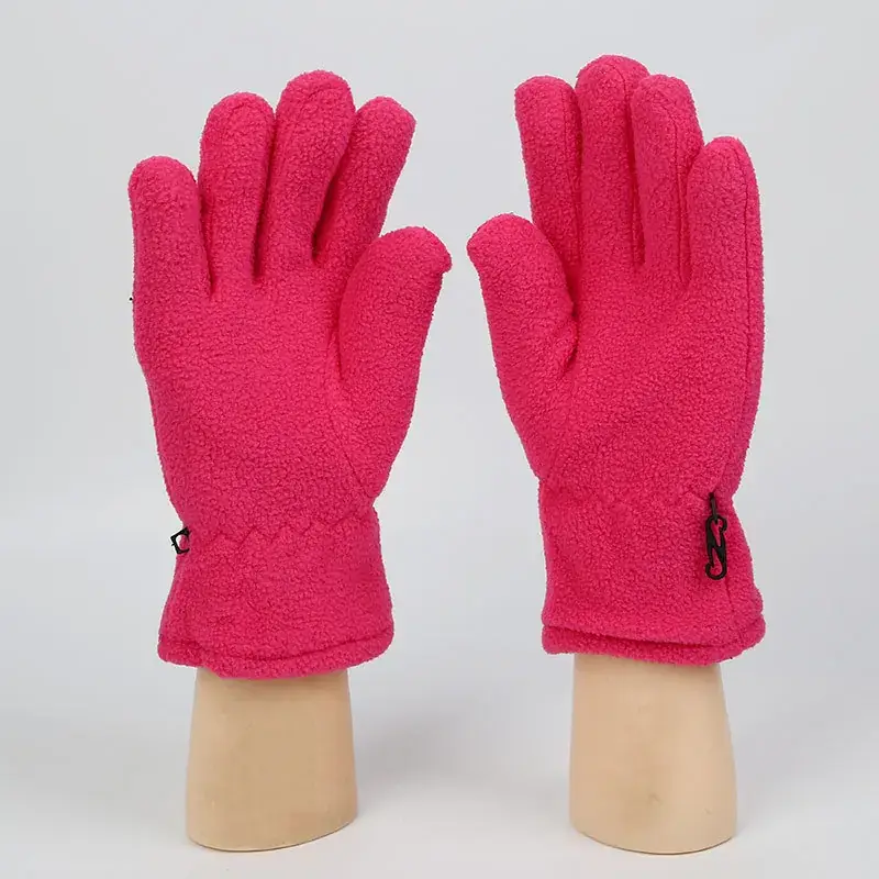 Winter Pink Warm Finger Gloves for Men Women - Image 6