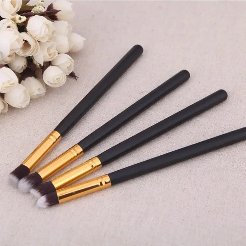 4 Pcs Long Handle Eye Shadow Brush Set