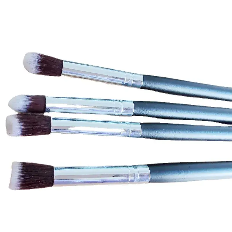4 Pcs Long Handle Eye Shadow Brush Set