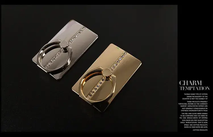 Universal Mobile Phone Ring Holder with Rhinestones — feature 8