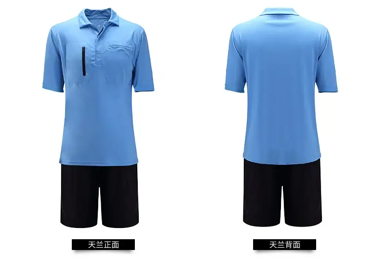 Men FIFA Referee Suit Sky Blue Shorts Set — feature 26