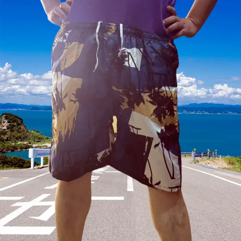 Men's 2025 Printed Beach Pants Thin Casual Straight - Image 17