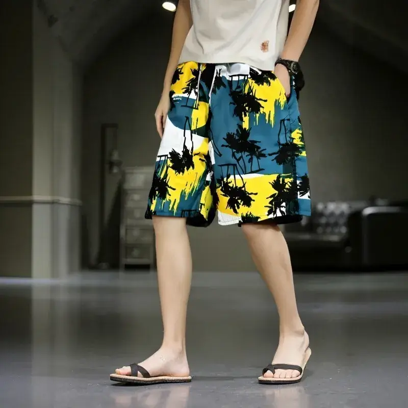 Men's 2025 Printed Beach Pants Thin Casual Straight - Image 2