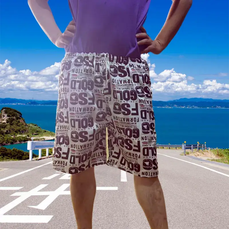 Men's 2025 Printed Beach Pants Thin Casual Straight - Image 20