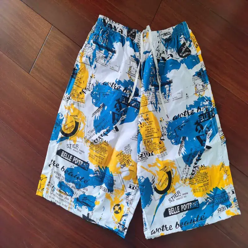 Men's 2025 Printed Beach Pants Thin Casual Straight - Image 29