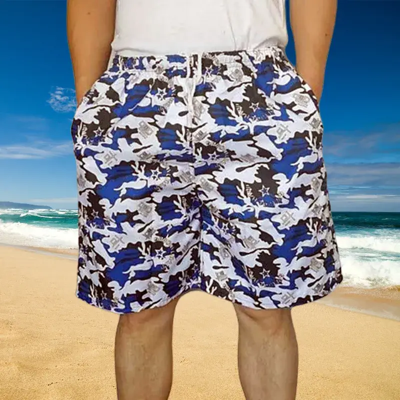 Men's 2025 Printed Beach Pants Thin Casual Straight - Image 3