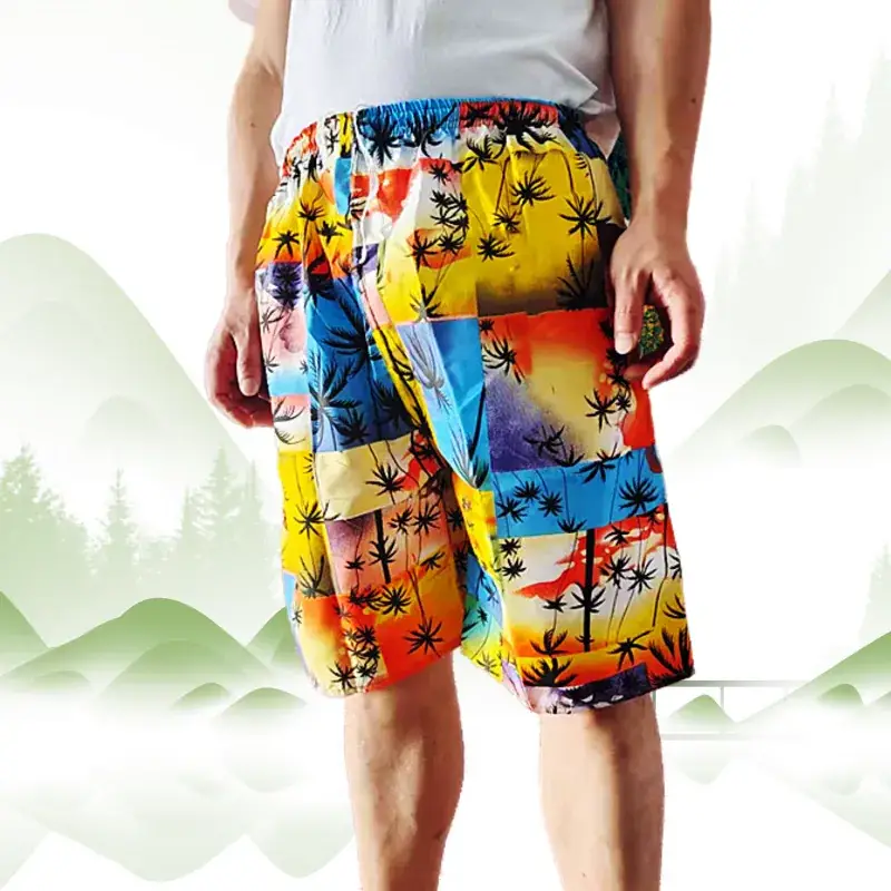Men's 2025 Printed Beach Pants Thin Casual Straight - Image 6