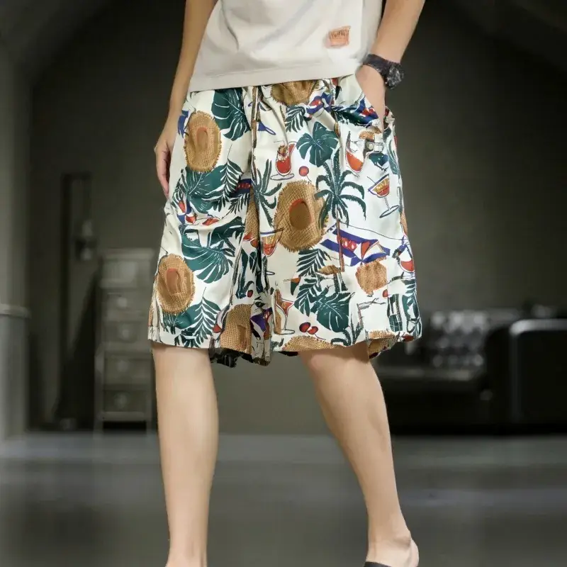Men's 2025 Printed Beach Pants Thin Casual Straight - Image 7