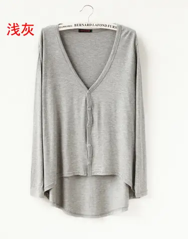 2023 Long V-Neck Cardigan Shawl Coat Modal Sunscreen Shirt
