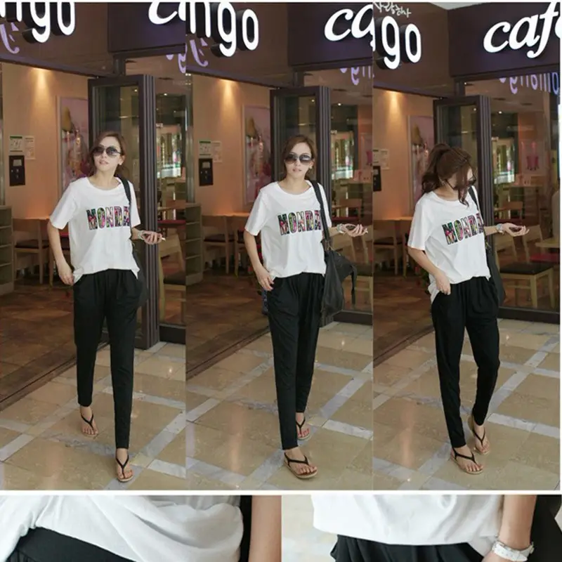 2021 Spring Modal Hallen Cropped Women's Leg Pants Light Grey - Image 12