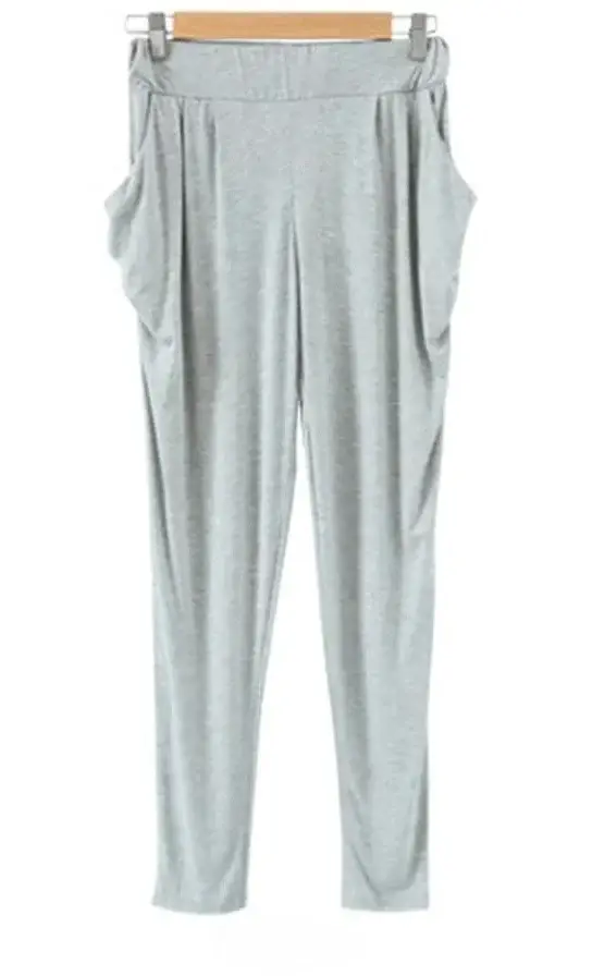 2021 Spring Modal Hallen Cropped Women's Leg Pants Light Grey - Image 7