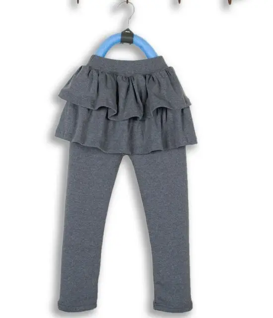 Girls Fleece Leggings Warm Winter Skirt Pants Set - Image 4