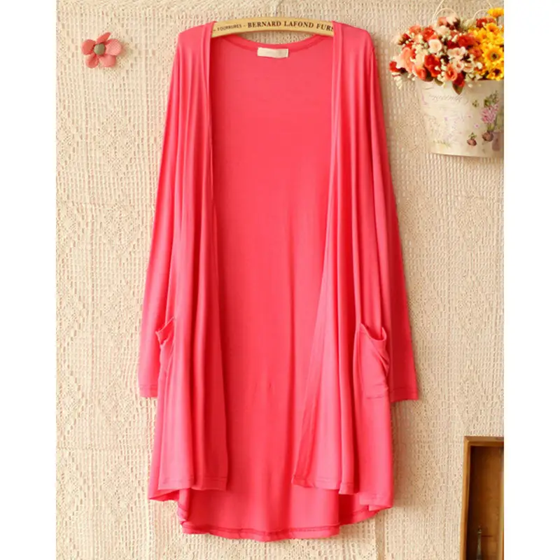 Black Long Sleeve Cardigan for Women Plus Size - Image 16