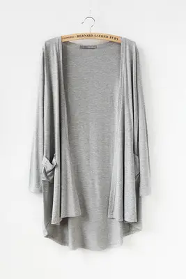 Black Long Sleeve Cardigan for Women Plus Size - Image 9