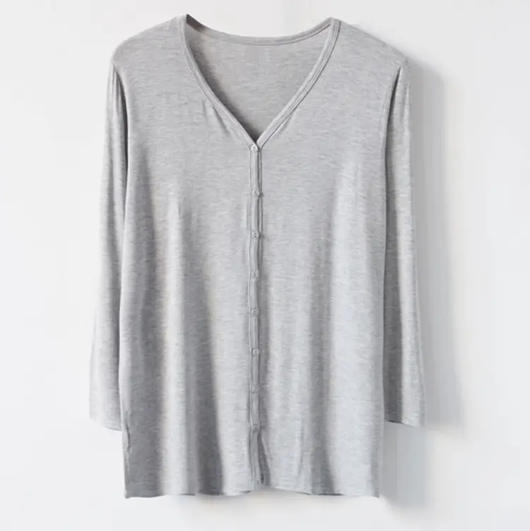 Fat Women's White Modal Cardigan Coat for Summer - Image 9